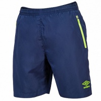 шорты спортивные umbro custom woven shorts мужские 320217 (094) т.син/зел.